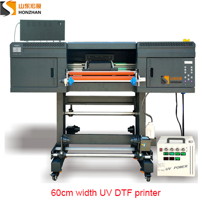  HZ-UVDTF600 A2 60cm A B film roll to roll DTF UV printer and lamination machine all in one